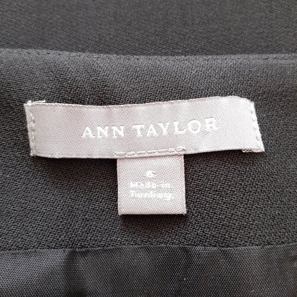 Ann Taylor Wool Skirt Black Size 6 - Picture 3 of 12